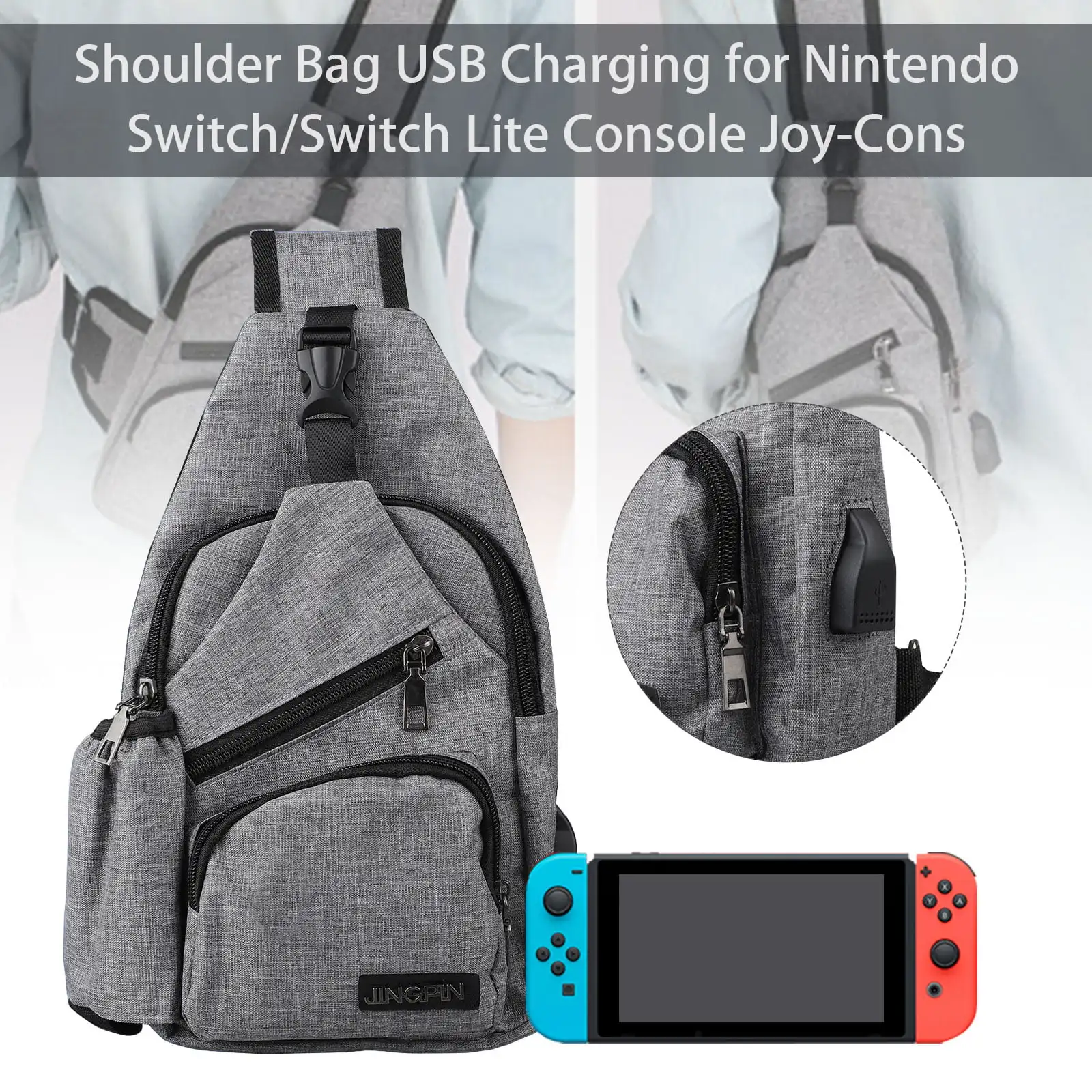 Multipurpose Small Outdoor Chest Sling Shoulder Crossbody Backpack Bag Ultra-Lightweight Waterproof Nylon Hiking Cycling Camping