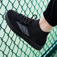 running shoes couple lightweight fly knitting sneakers summer breathable comfortable unisex casual shoes zapatos hombre size 45