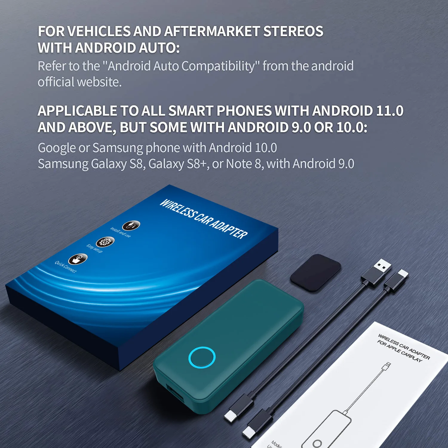 

Carplay Wired Android Auto to Wireless Android Auto Supports 60 Frames Automotive Universal