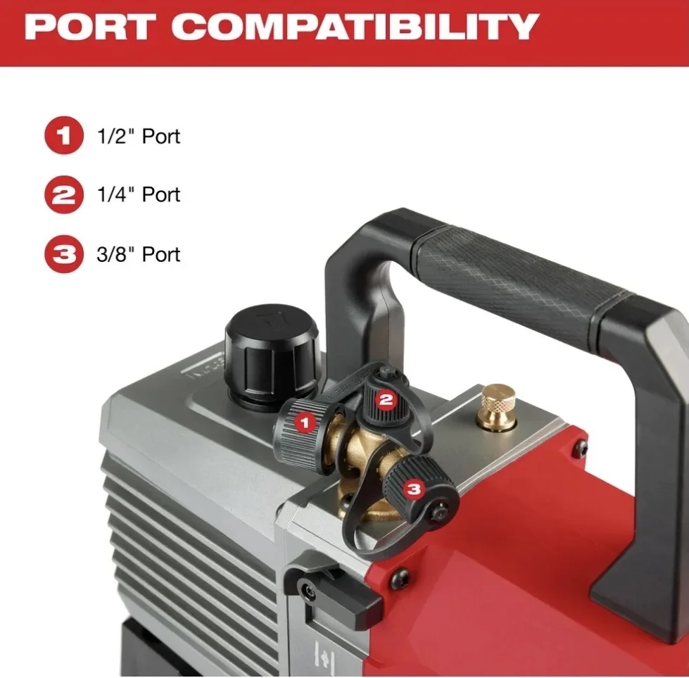 Milwaukee 2941-21/M18 FVP5-0 M18 Электрический инструмент топливо 5 Cfm вакуумный насос только