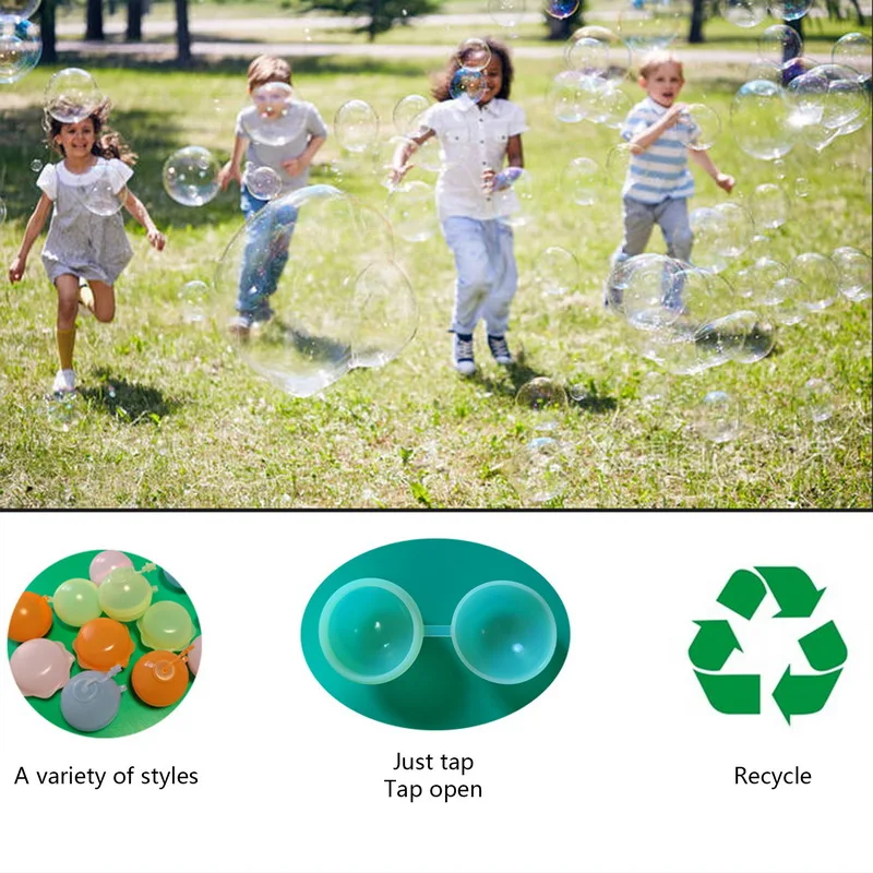 Шары воздушные многоразовые с самозапечатывающимся водопадом для детей и