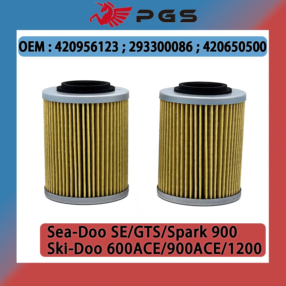 Масляный фильтр PGS 2 шт. для Seadoo 900 Ski-Doo 420956123 420-956-123 420956120 Spark Up 600 900ACE 1200 Can-Am Maverick X3