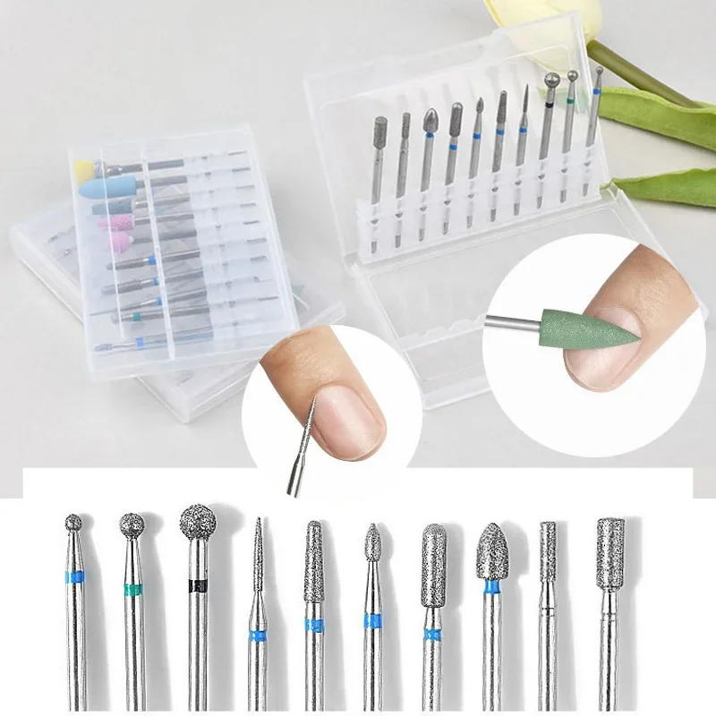 Набор насадок для полировки ногтей из вольфрамового сплава