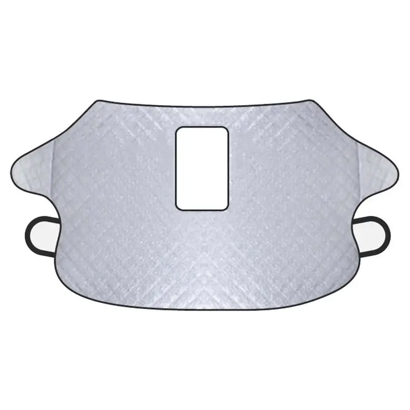 

Car Cover Waterproof All Weather Thicken Auto Snow Cover Extra Large Windshield Hood Windproof Sunshade Protection Cover Tool