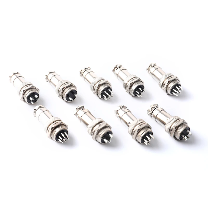 

1 Set GX16 Nut Male Female Electrical Connector Circular Aviation Socket Plugs