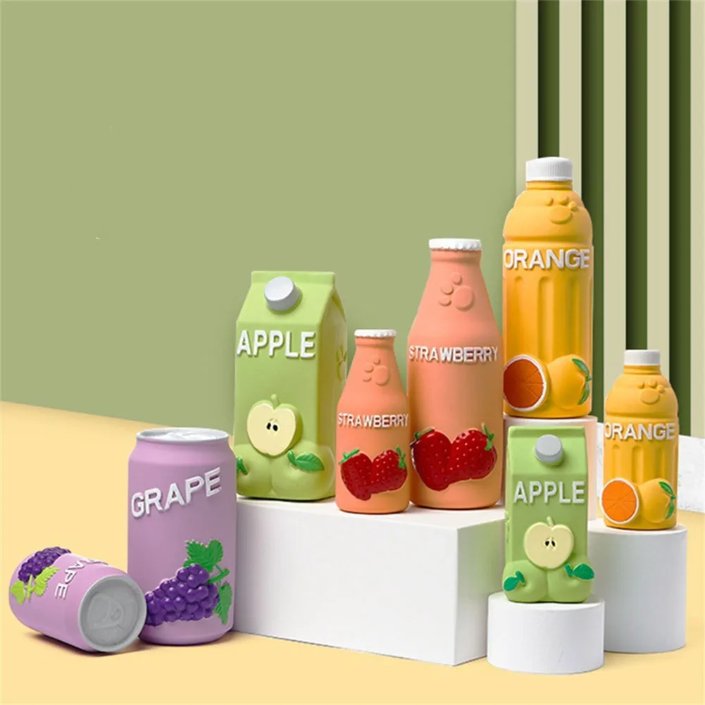 

Новинка, виниловая игрушка в виде детской кошки, тренировочные игрушки, мягкие и милые игрушки для сока в форме бутылки, собаки, жевательные ...