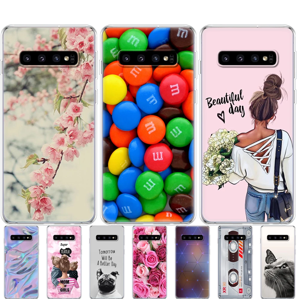 Чехлы для Samsung Galaxy S10 чехол S10Plus силиконовые чехлы из ТПУ телефона E Plus G975F S 10 |