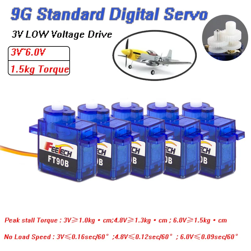 9 г 1,5 кг 1/5/10/20 шт. 3-6 в микро Мини Стандартный цифровой сервопривод пластиковый Шестеренчатый щеточный двигатель SG90 Для радиоуправляемой лодки автомобиля самолета MG90 запчасти