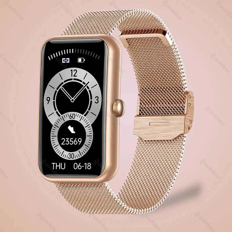 

Women Smart Watch For Huawei Phone Custom Dial Men Bracelet Exercise Blood Pressure Heart Rate IP68 Waterproof Ladies Smartwatch