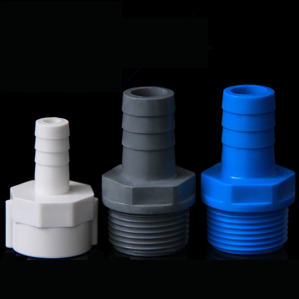

5-10pc PVC Barbed Insert Reducing Hose Adapter OD 8-16mm Pagoda Connector 1/2" 3/4" Bsp Garden Irrigation Soft Hose Joints