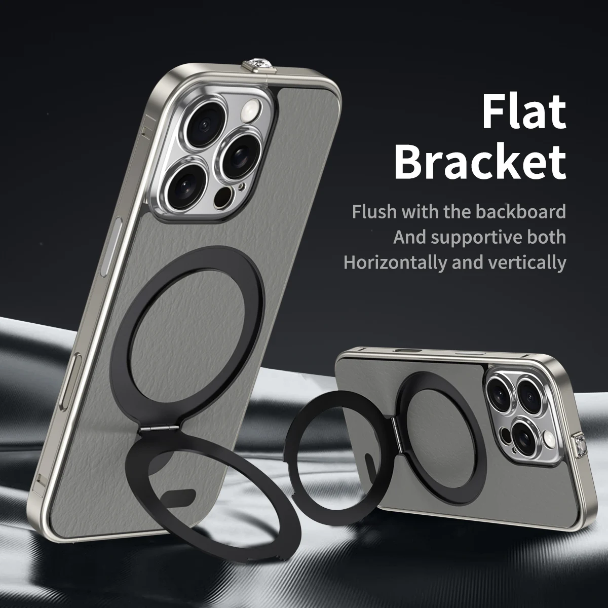 Бампер из нержавеющей стали с ромбовидным переключателем рамка чехол для iPhone 16 Pro