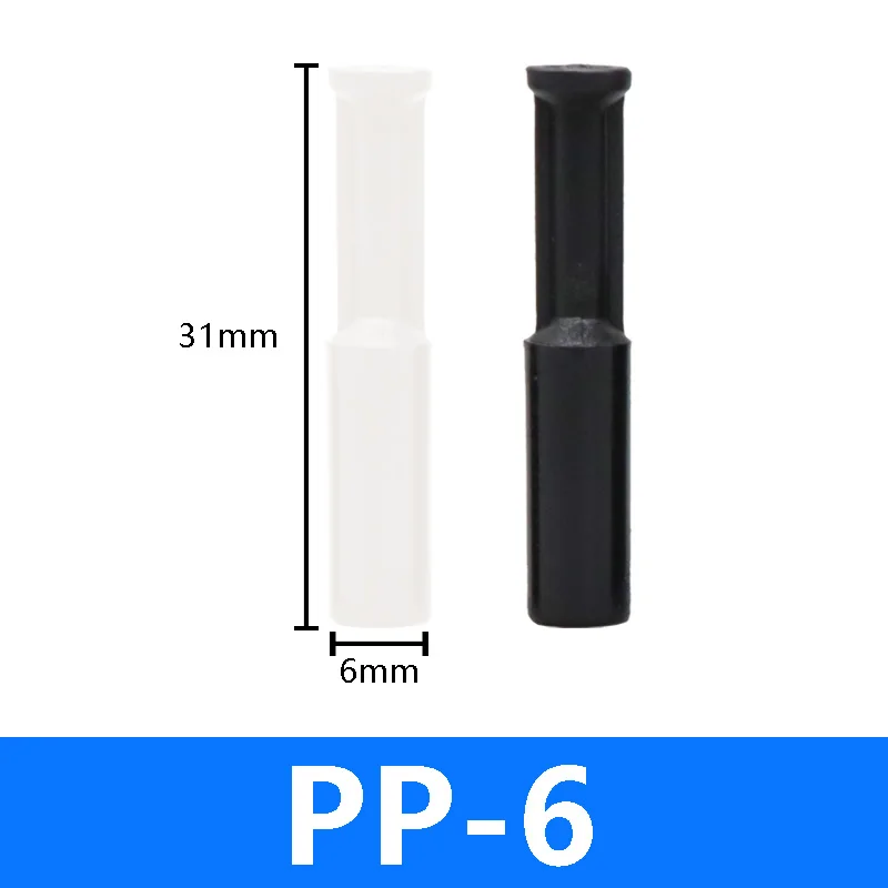 5 шт. заглушка для трубы из полипропилена, пневматическая заглушка 4, 6, 8, 10, 12, 14, 16 мм, фитинг для воздушного шланга, пластиковый быстрый разъем
