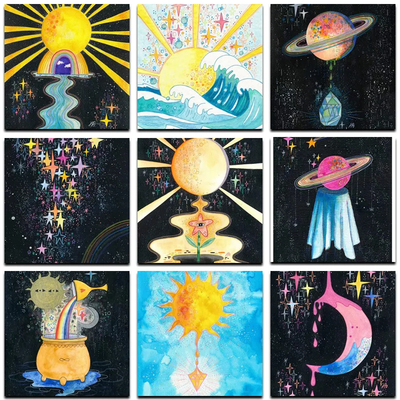 

5D DIY Diamond Painting Full Square Cartoon anime moon Diamond Embroidery Sale Mosaic Crafts Kit Kid Room Decoration