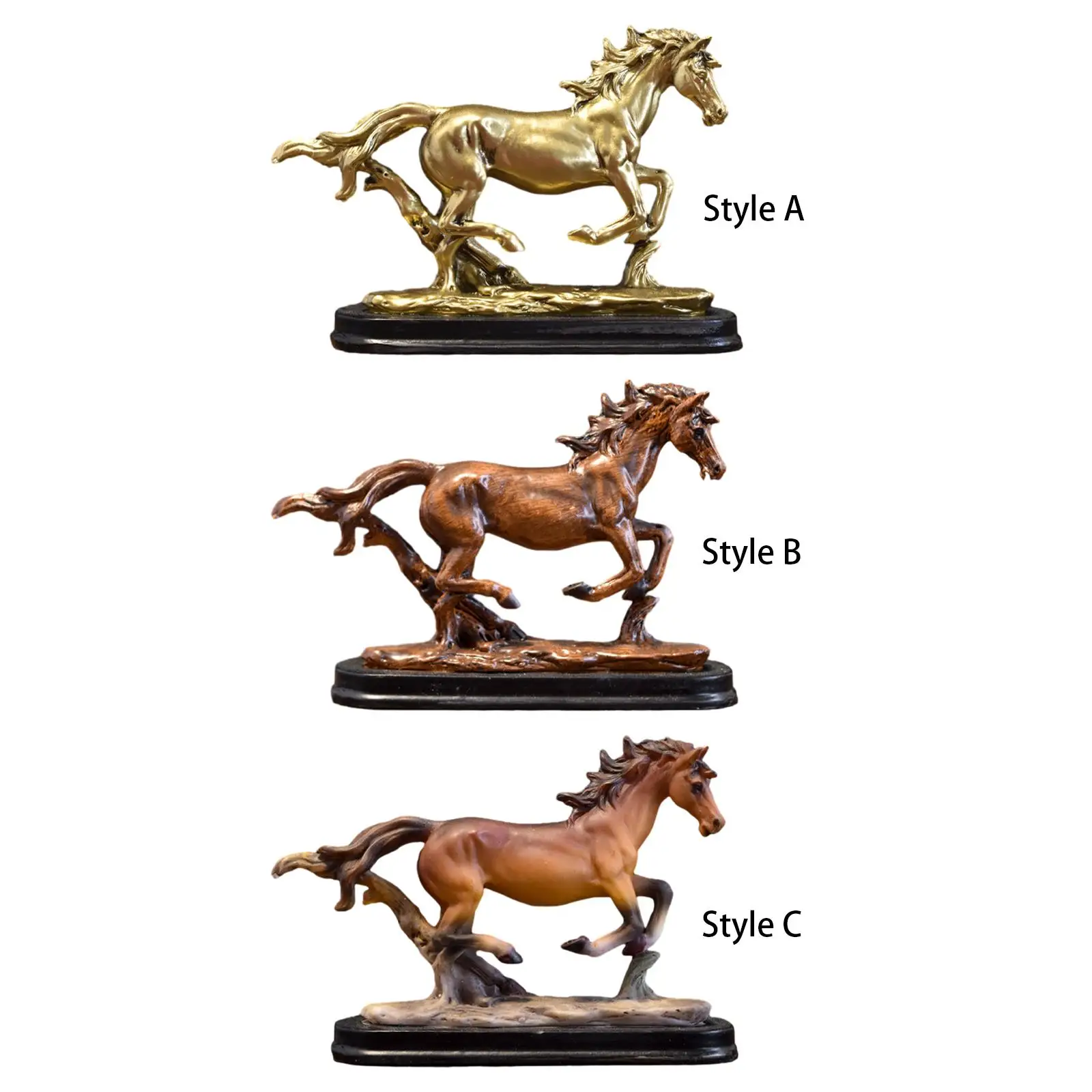 Статуэтка из смолы скульптура декоративная Коллекционная статуэтка лошади с