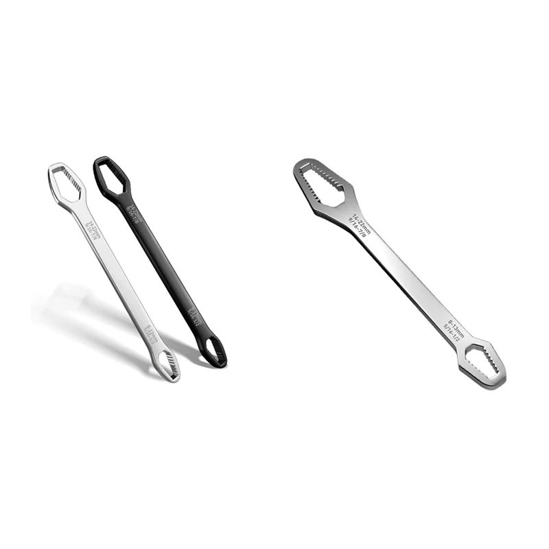 

1 PCS Wrench Double-Head Self-Tightening Wrench Board Double-Sided Glasses Wrench For Bicycles Hand Repair Tools 8-22Mm