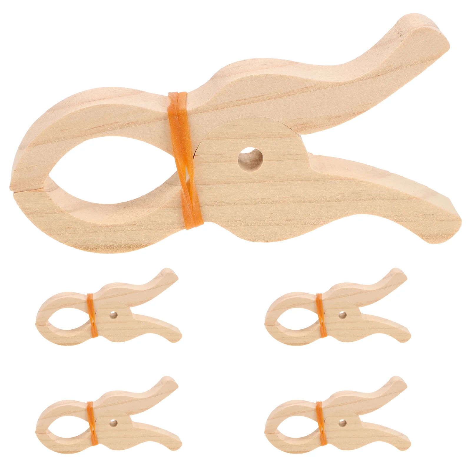 5 шт. шторы для туалетов деревянные зажимы одеял гардероба гигантская одежда