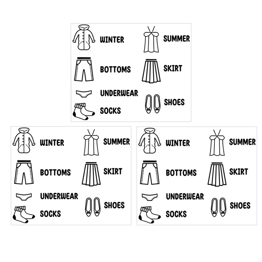

Stickers Clothing Labels Dresser Labelwardrobe Closet Sticker Classification Us Kids Among Decals Sort Doors Bedroom