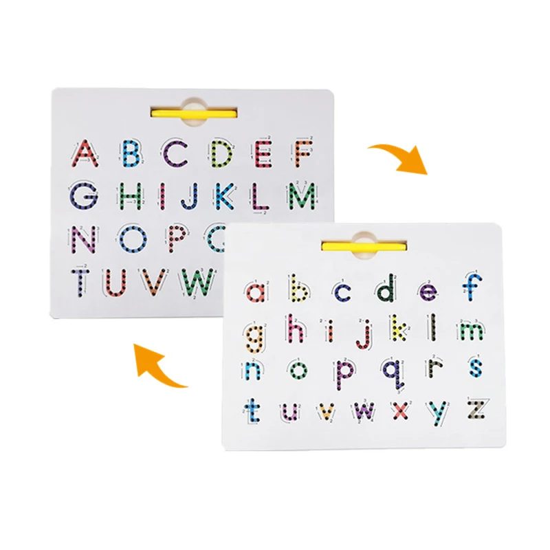 

Детский магнитный планшет для рисования, доска для рисования с бусинами, магнитный стилус, ручка, 26 алфавитов, доска для записей, обучающая игрушка
