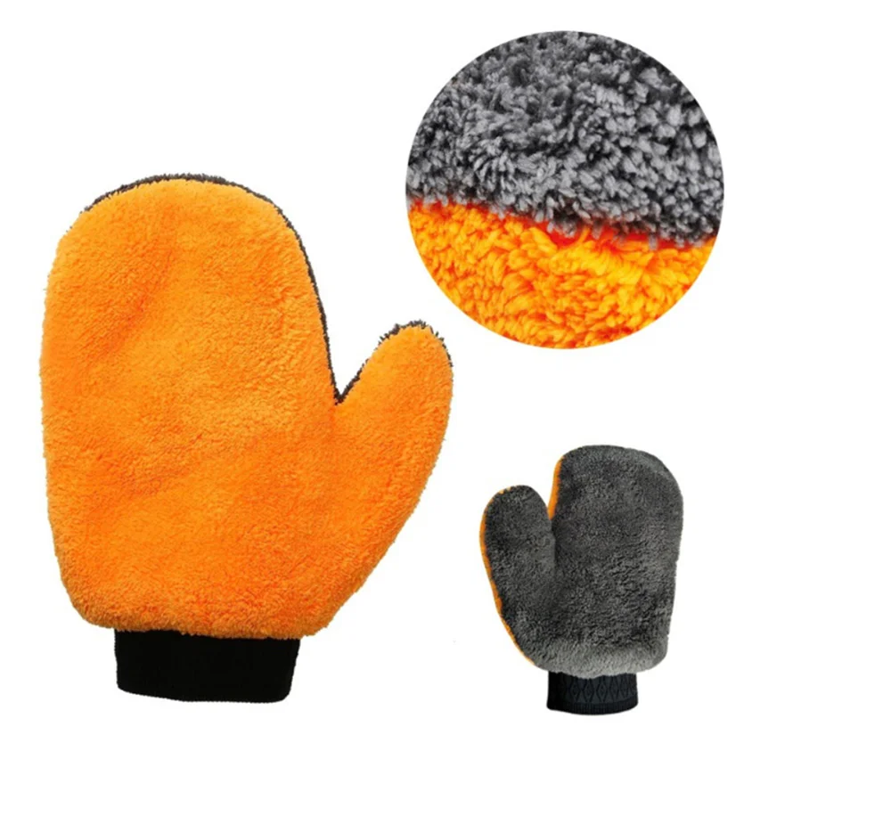 Перчатки для мойки автомобилей мягкие принадлежности очистки автозапчасти