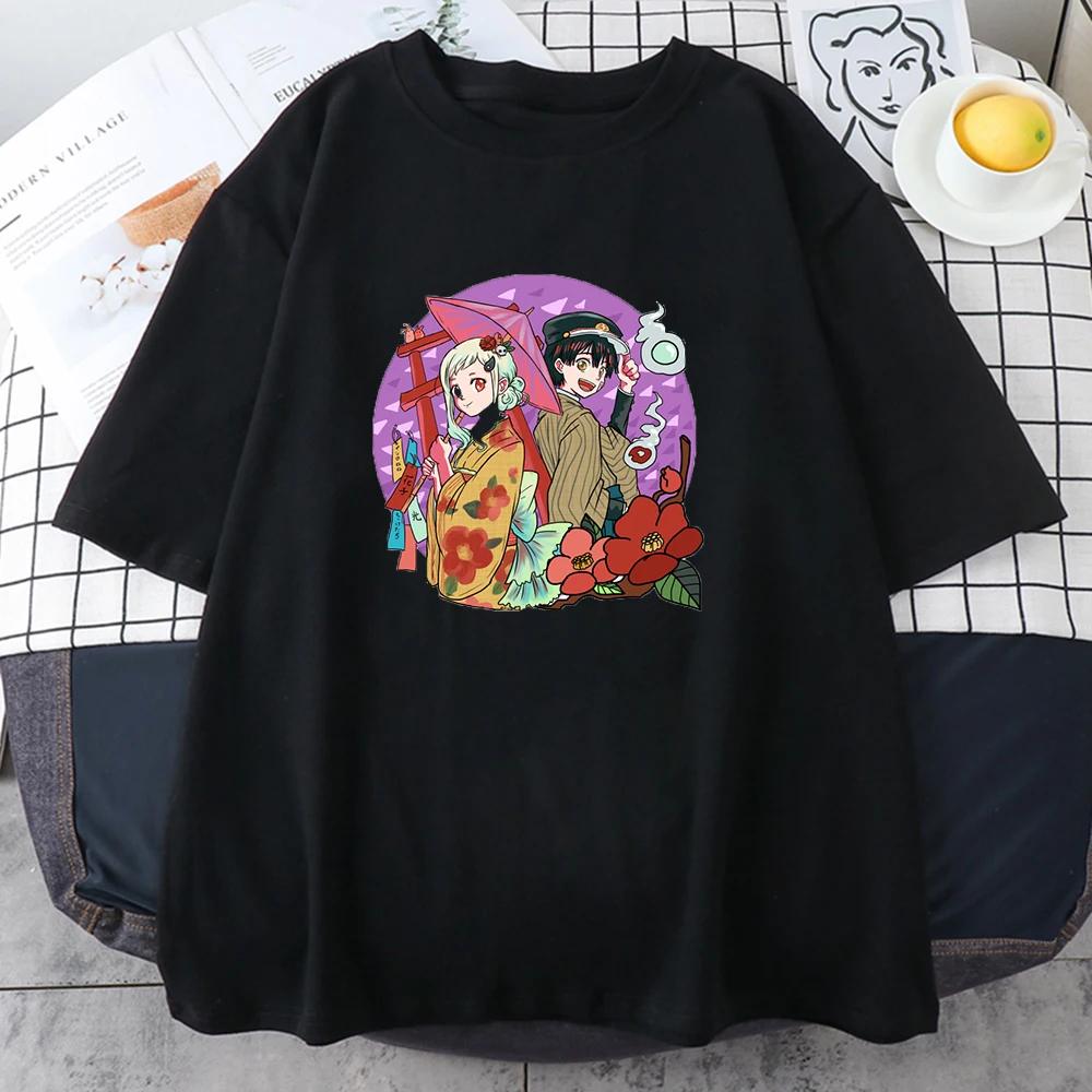 

Women Oversize Tshirt Hanako Kun And Yashiro Chan With Yukata Print Loose Casual Streetwear Tee Shirts Female Oversized T Shirts