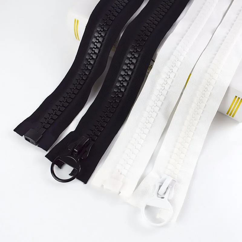Meetee 20# 60-800cm Extra Large Resin Zippers Open End Long Zip Closure for Jacket Coat Zipper Tent Ring Slider Sewing Zips images - 6