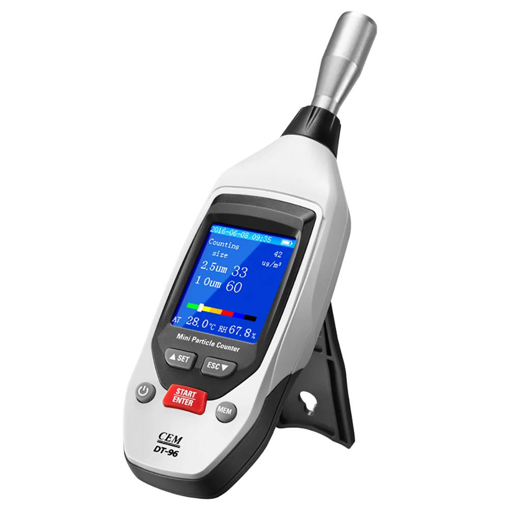 

CEM DT-96 PM2.5, PM10 um Handled Portable Laser Dust Particle Counter Detector Dust Particle Counter