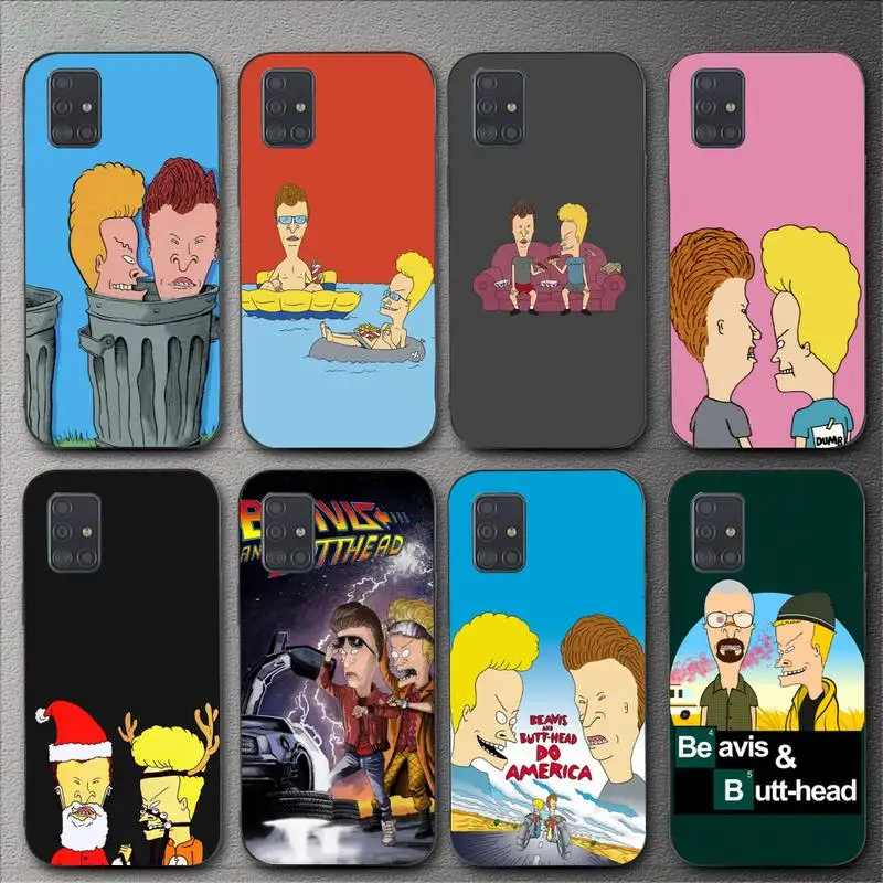 Beavis и мультяшный чехол на телефон для Samsung Galaxy A02 A12 A13 A22 A32 A41 A51 A53 A71 A73