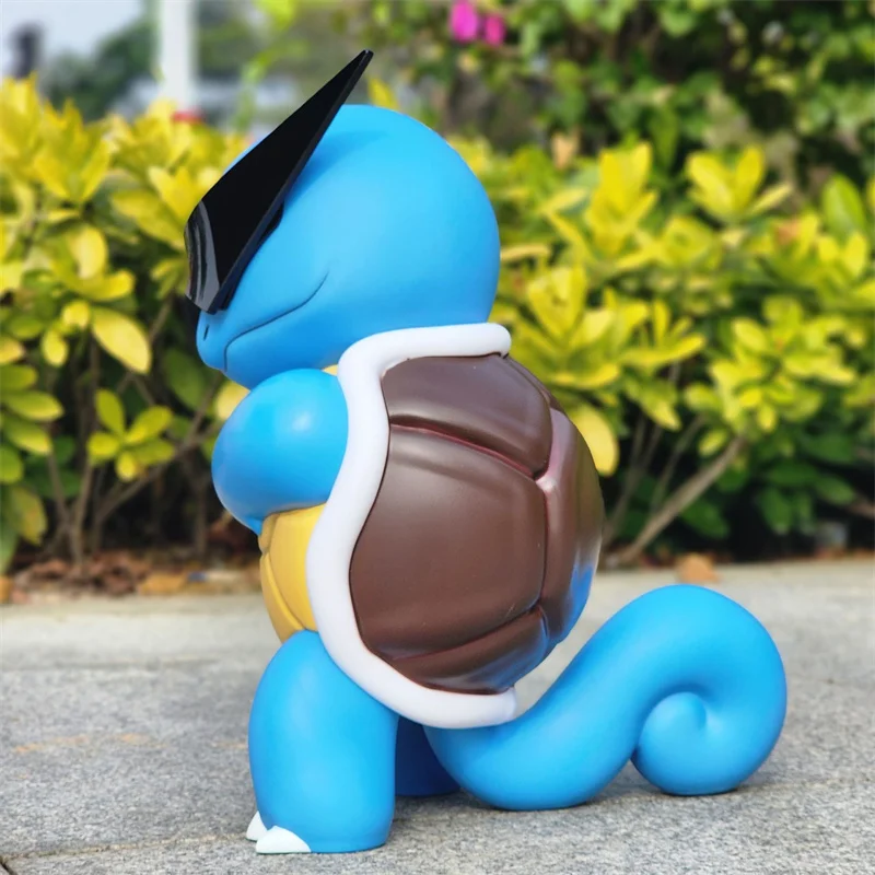 Фото 35 см Pokemon Squirtle Wear солнцезащитные очки фигурку ПВХ модель GK Коллекционное украшение для офиса и рабочего стола детский подарок на день рождения №4