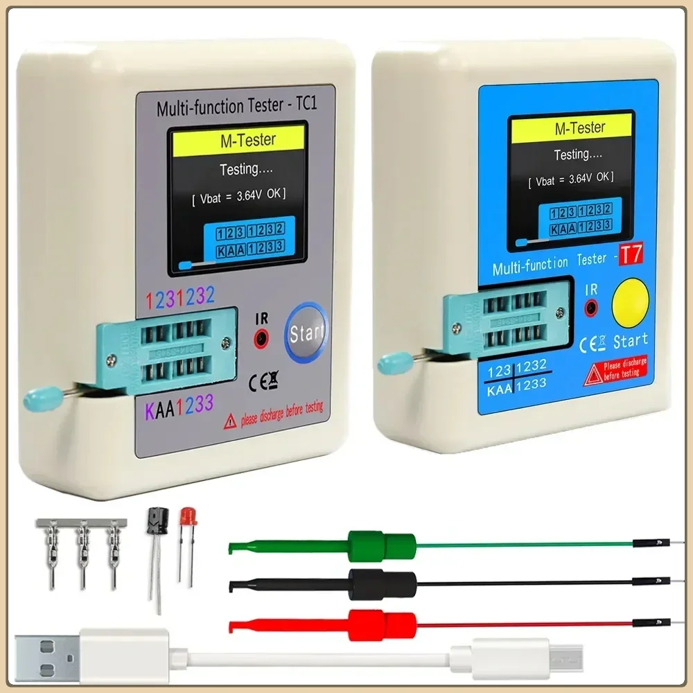 Мультиметр с ЖК-дисплеем LCR-TC1 1 8 &quotTFT тестер транзисторов диодный триод
