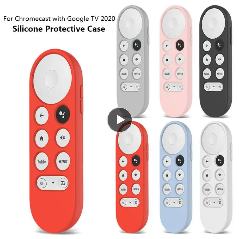 

Soft Silicone For Google Tv 2020 Voice Remote Control For With Google Tv 2020 Non-slip Remote Control Case Anti-lost