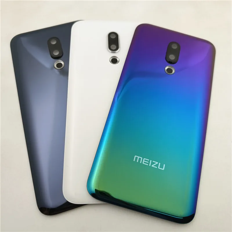 

For Meizu 16 16th M882Q Glass Back Battery Cover Housing Door Rear Case With Camera Frame Lens For Meizu 16th Battery cover