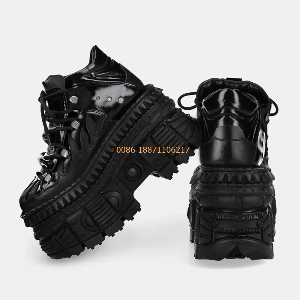 Короткие ботинки с круглым носком и металлическими заклепками 2024 новые модные