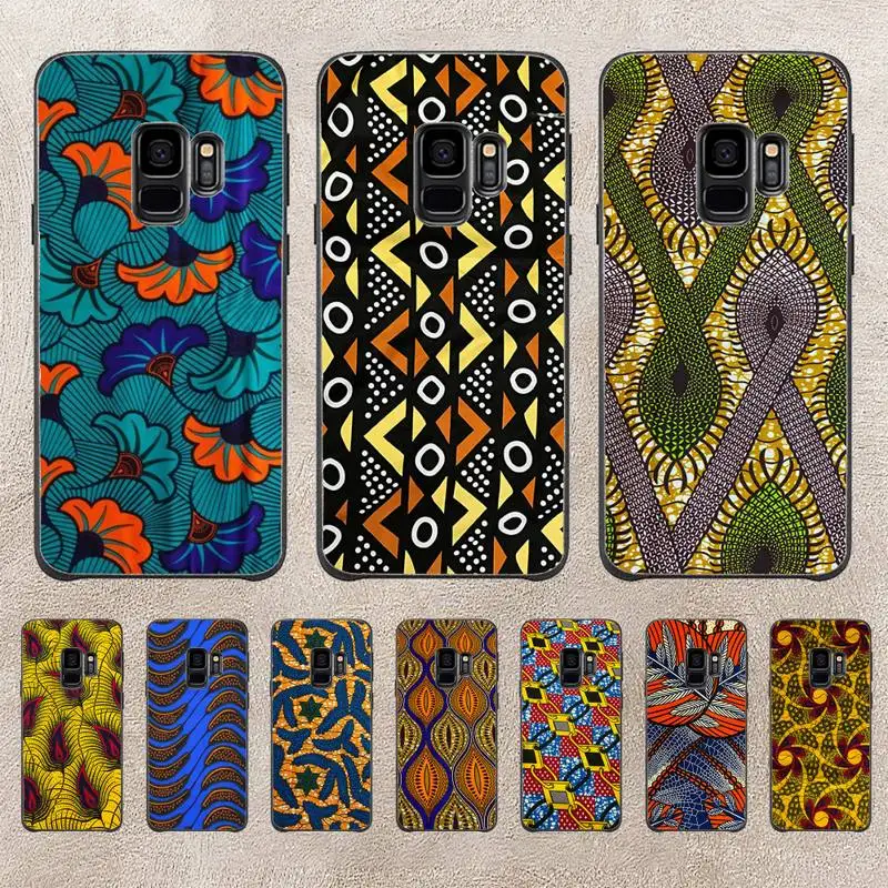 

African Style Fabric Print Phone Case For Samsung Galaxy A51 A50 A71 A21s A31 A41 A10 A20 A70 A30 A22 A02s A13 A53 5G CoverCoque