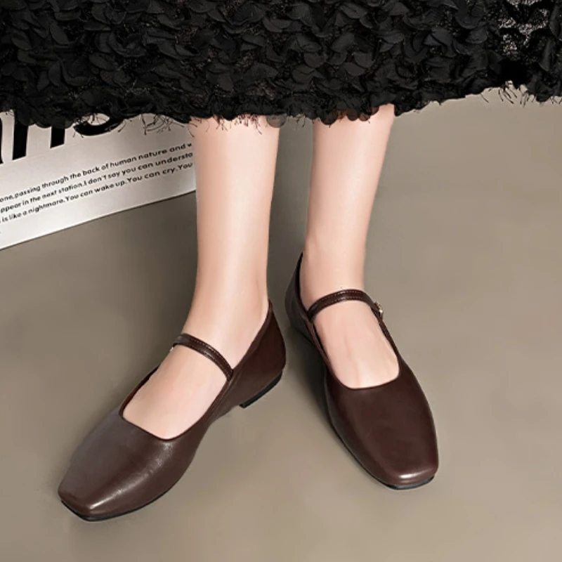 Туфли Мэри Джейн на толстом каблуке Элегантные классические удобные мягкие