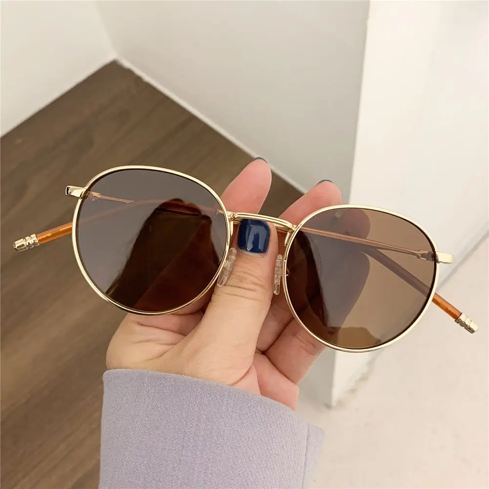 

Fashion Women's Sunglases Men Round Sun Glasses Metal Frame Eyewear UV400 Shades Eyewear Sports Driving Eyeglasses Goggle