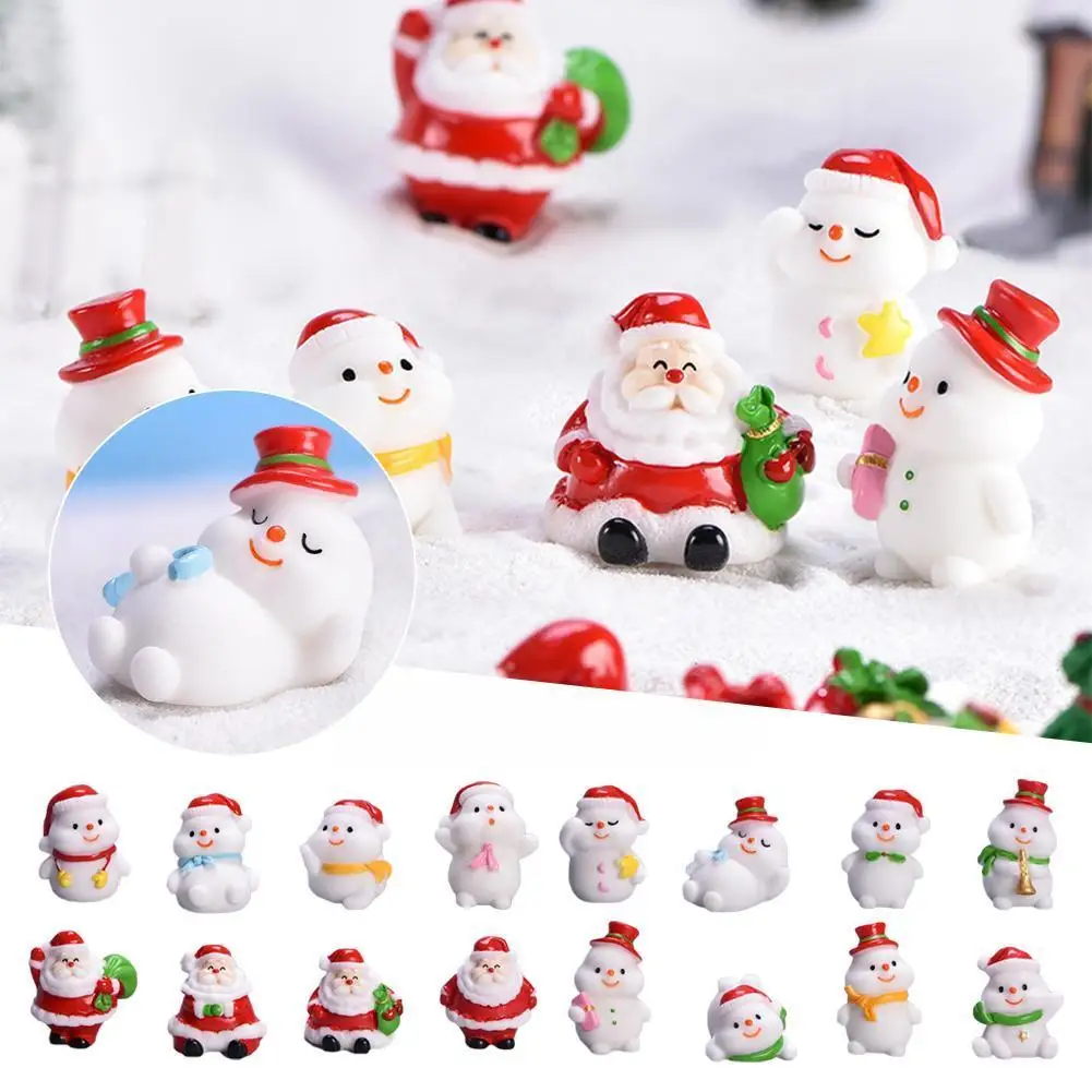 

Милый Санта-Клаус, снеговик, микро-пейзаж, Diy бонсай, украшение, пейзаж, рождественский подарок, украшение для детей, морской лев Q7P1