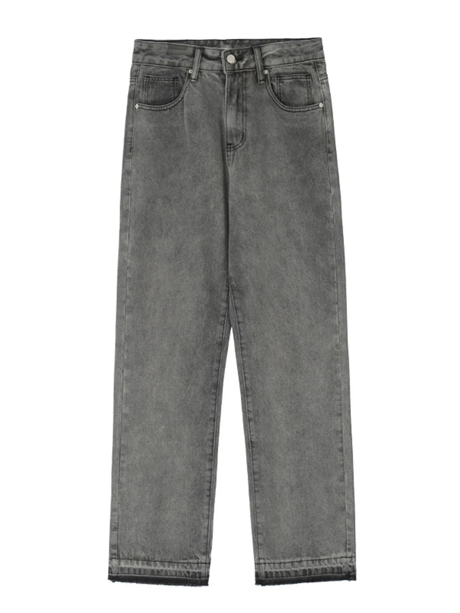 Four Seasons Jeans Unisex Print Hip Hop Loose Straight Trousers Fashion Streetwear Ins Hot Selling Men's Jeans Y2k Clothes Denim