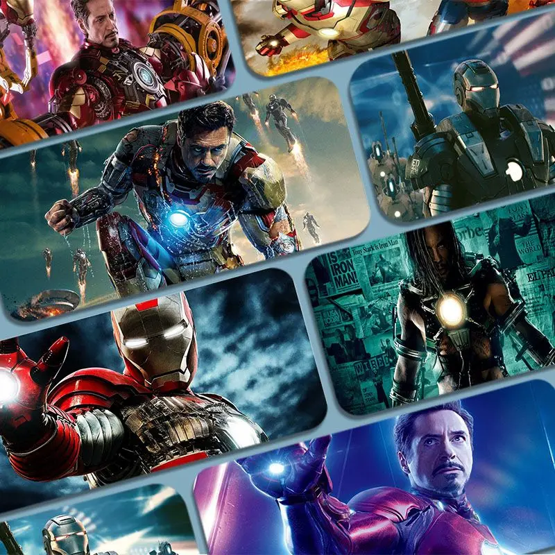 

Disney Iron Man Animation Thickened Mouse Pad Oversized Gaming Keyboard Notebook Table Mat for PC Computer Table
