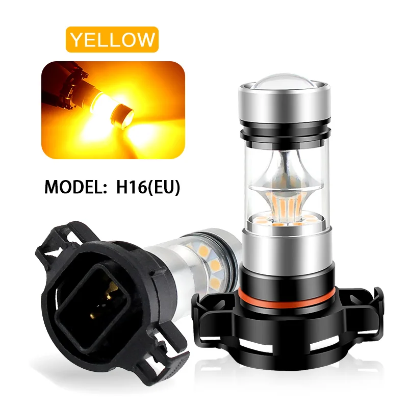 

2 шт. H16 (ЕС) 5202 PS19W светодиодные автомобильные противотуманные фары 6000K белые для Ford Escape 2007 2008 2009-2012 дневные ходовые лампы