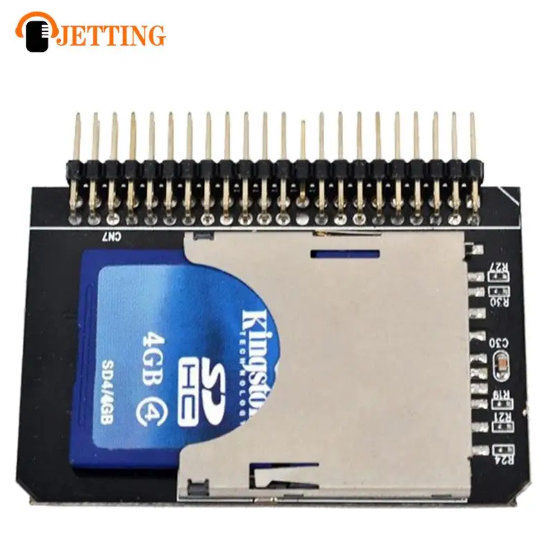 Адаптер для карт памяти SD на IDE, 44 контакта, адаптер преобразования карты для ноутбуков SDHC/SDXC/MMC на IDE, 2,5 дюйма, 44 контакта, Штекерный конвертер