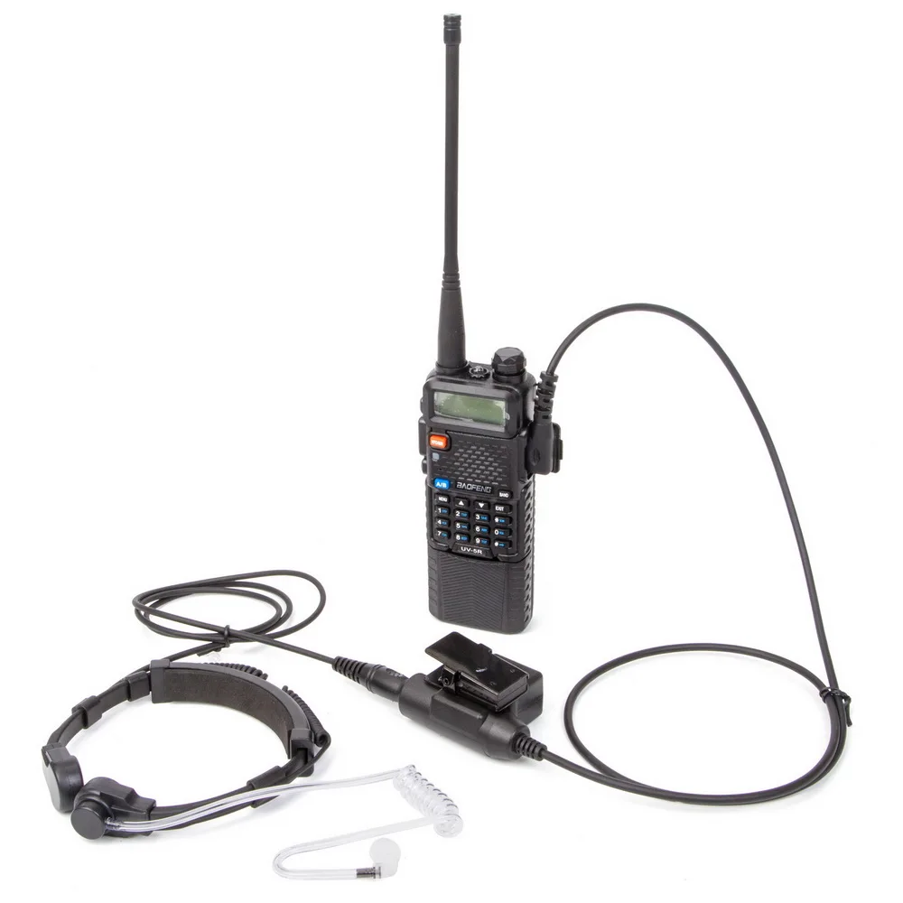 Walkie Talkie Microphone U94 PTT Neck Throat Mic Earpiece Radio Tactical Headset  for Baofeng Kenwood HYT TYT enlarge