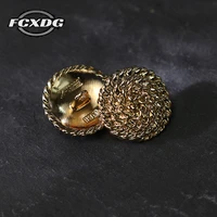 10pcs metal sewing buttons vintage gold spiral chain design jacket buttons sewing accessories decorative buttons for clothing