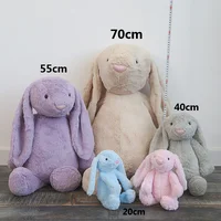 20/55/70cm Lilaced Toy Shy Pink Tulip Net Red Long Ear Rabbit Plush Comfort Animal Toys Soft Bonnie Rabbit Doll Gifts For Kids