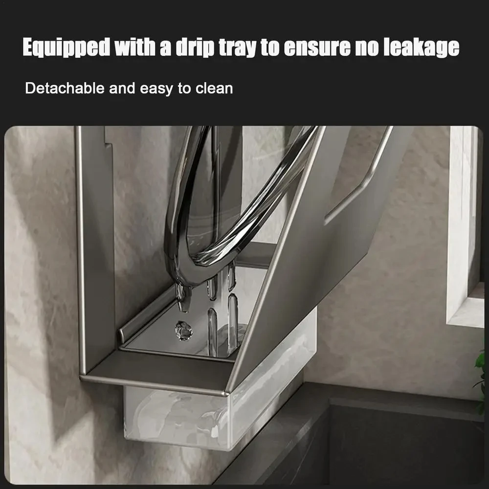 

Pot Lid Holder Adhesive Multipurpose Cabinet Door Wall Mount Double Layer Pots Pans Lid Rack Kitchen Home Organizer Supplies