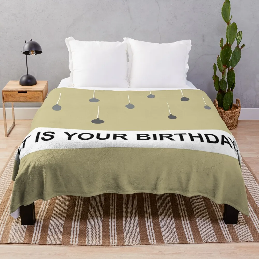 

Офис-это ваш день рождения. Декоративное одеяло для дивана, летнее хлопковое пушистое одеяло s