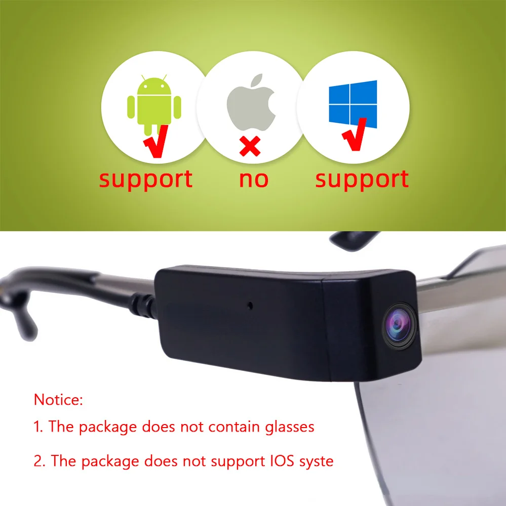 USB camera Smart glasses camera video recording /taking pictures multifunctional camera head, HD live for PC Android Computer images - 6