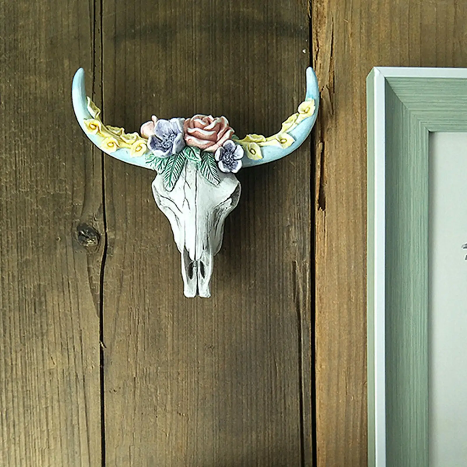 

Southwestern Bull/корова/Bison череп рога голова Западный Настенный декор искусство