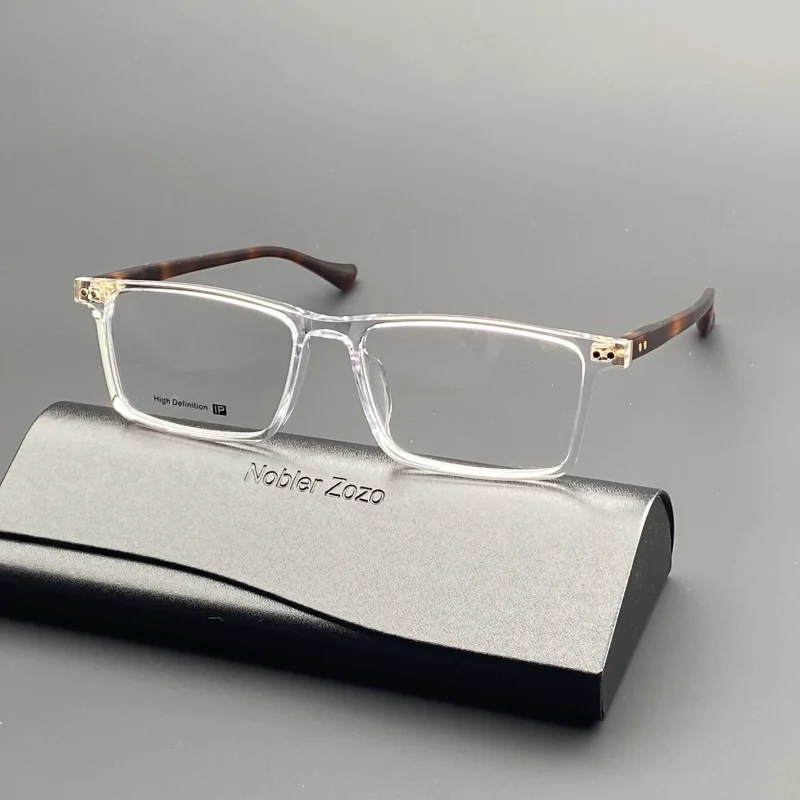 Очки мужские с квадратной оправой оптические аксессуары в стиле ретро из ацетата
