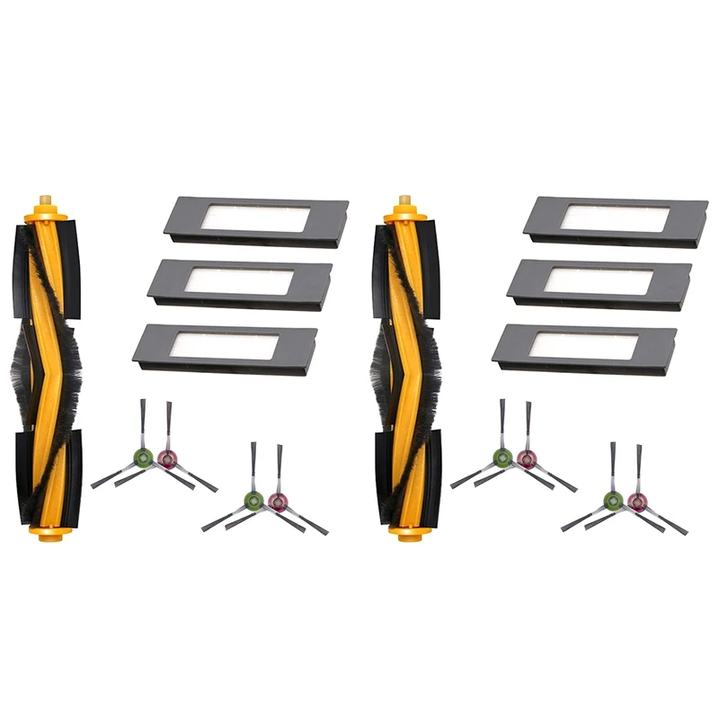 

2X Replacement Parts For Ecovacs Deebot OZMO 920/950/T5/T8/T8 AIVI/ N8 Pro+ Robotic Vacuum Cleaner Hepa Filter Brushs