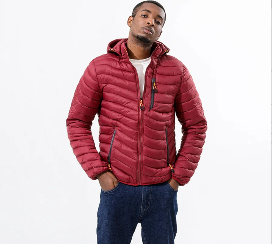 

Lightweight padded jacket men's padded jacket cap padded jacket